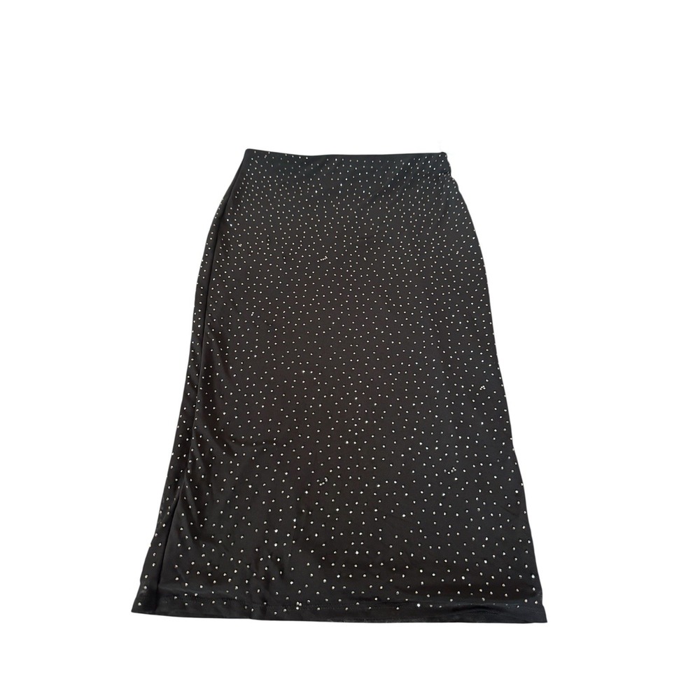 AFRM Women's Black Midi Beaded Sequins Pencil Skirt Size Small Cocktail
